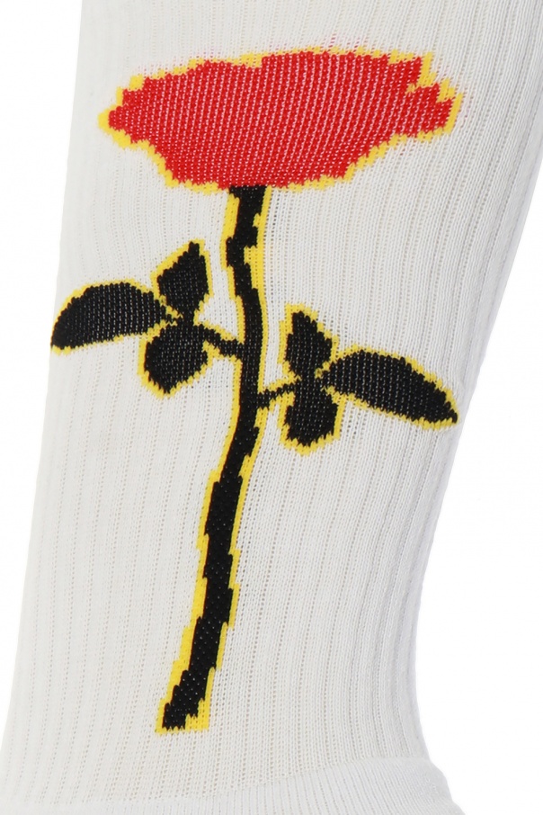 Palm Angels Embroidered socks Men's Clothing Vitkac